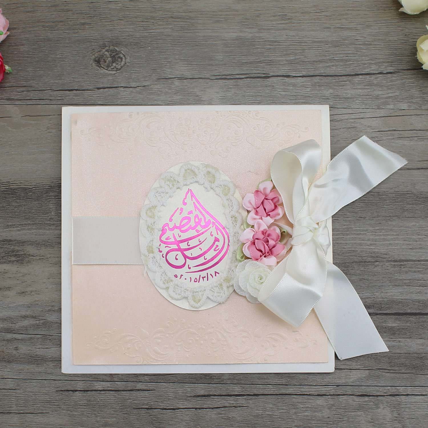 Embossing Invitation Handmade Wedding Card Customized Decoration 